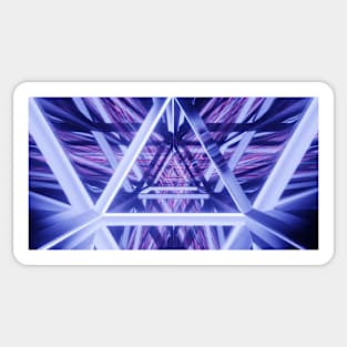 Futuristic triangles Sticker